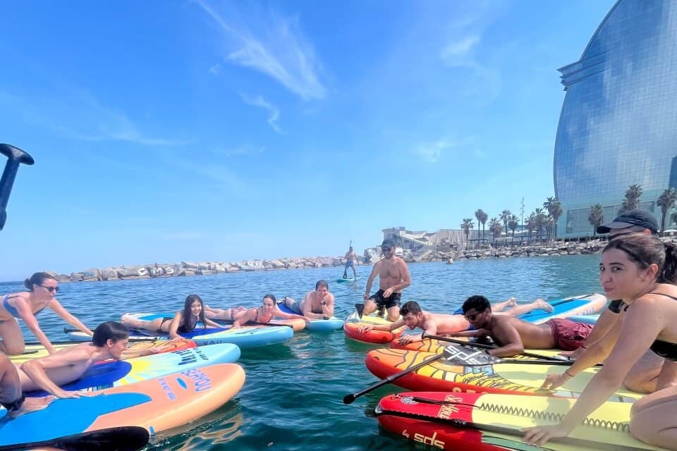 Paddle Surf Saturday in Barcelona: Golden Hour on the Water